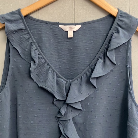 NWT Lauren Conrad Top XL Blue NWT New Without Tags - Picture 5 of 11